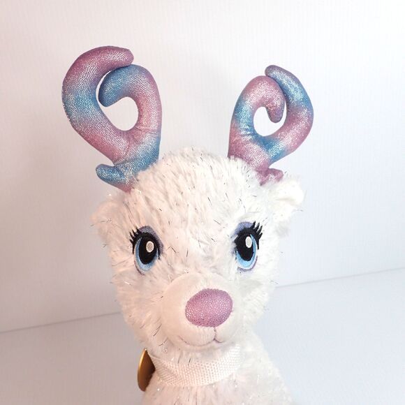 Build A Bear Christmas Reindeer Glisten 16" Plush Antlers Light Up - Picture 3 of 11